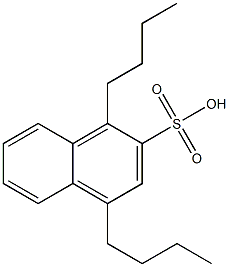 1,4-Dibutyl-2-naphthalenesulfonic acid Struktur