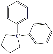 1,1-Diphenyltetrahydro-1H-phosphole 1-ium Struktur