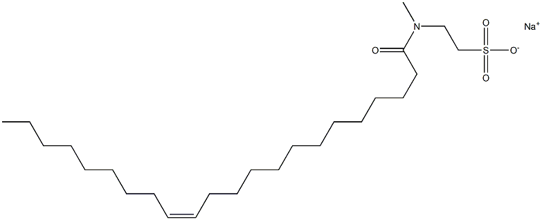 N-[(Z)-1-Oxo-13-docosen-1-yl]-N-methyltaurine sodium salt Struktur