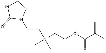 N,N-Dimethyl-N-[2-[(2-methyl-1-oxo-2-propenyl)oxy]ethyl]-2-oxo-1-imidazolidineethanaminium Struktur