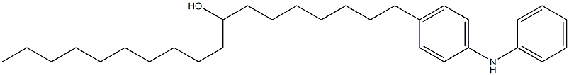 4-(8-Hydroxyoctadecyl)phenylphenylamine Struktur