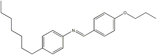 N-(4-Propoxybenzylidene)-4-heptylaniline Struktur