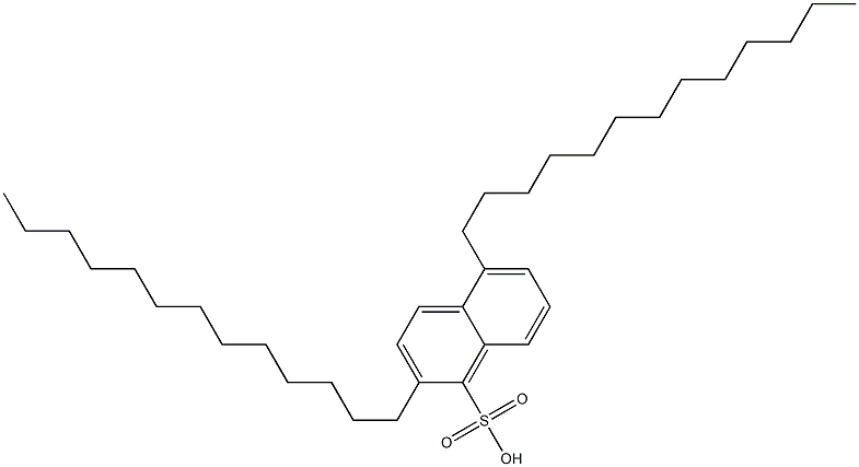 2,5-Ditridecyl-1-naphthalenesulfonic acid Struktur