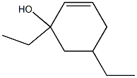 1,5-Diethyl-2-cyclohexen-1-ol Struktur