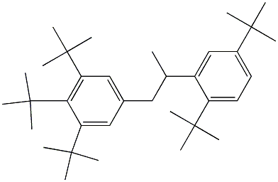 1-(3,4,5-Tri-tert-butylphenyl)-2-(2,5-di-tert-butylphenyl)propane Struktur