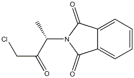 (-)-N-[(S)-3-Chloro-1-methyl-2-oxopropyl]phthalimide Struktur