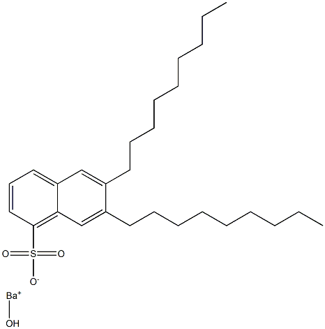 6,7-Dinonyl-1-naphthalenesulfonic acid hydroxybarium salt Struktur