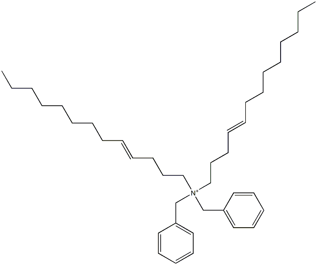 Di(4-tridecenyl)dibenzylaminium Struktur