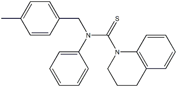 N-(4-Methylbenzyl)-N-phenyl-1,2,3,4-tetrahydroquinoline-1-carbothioamide Struktur