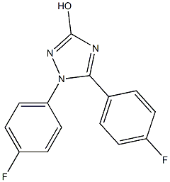 1,5-Bis(4-fluorophenyl)-1H-1,2,4-triazol-3-ol Struktur