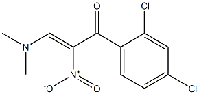 (Z)-2-Nitro-3-(dimethylamino)-1-(2-chloro-4-chlorophenyl)-2-propen-1-one Struktur