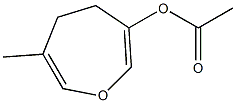 3-Methyl-6-acetoxy-4,5-dihydrooxepin Struktur