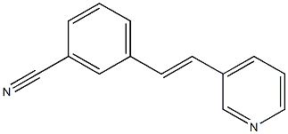 3-(3-Cyanostyryl)pyridine Struktur