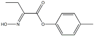 2-Hydroxyiminobutanoic acid 4-methylphenyl ester Struktur