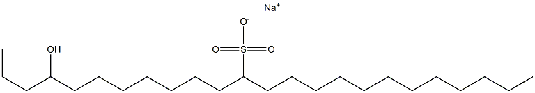 4-Hydroxytetracosane-12-sulfonic acid sodium salt Struktur