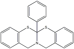 5a-Phenyl-11H,12H-5,6-dithia-11a-azanaphthacene Struktur