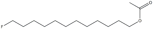 Acetic acid 12-fluorododecyl ester Struktur