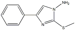 2-(Methylthio)-4-phenyl-1H-imidazole-1-amine Struktur