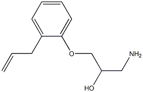 1-Amino-3-[2-(2-propenyl)phenoxy]-2-propanol Struktur