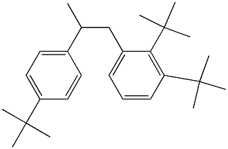 1-(2,3-Di-tert-butylphenyl)-2-(4-tert-butylphenyl)propane Struktur