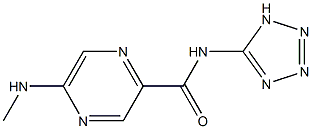 5-Methylamino-N-(1H-tetrazol-5-yl)pyrazine-2-carboxamide Struktur