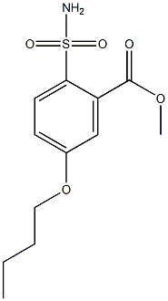 5-Butoxy-2-sulfamoylbenzoic acid methyl ester Struktur