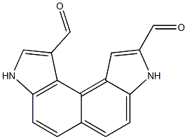 3,8-Dihydroindolo[4,5-e]indole-1,9-dicarbaldehyde Struktur