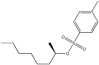 (-)-p-Toluenesulfonic acid (R)-1-methylheptyl ester Struktur