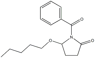 5-(Pentyloxy)-1-[benzoyl]pyrrolidin-2-one Struktur