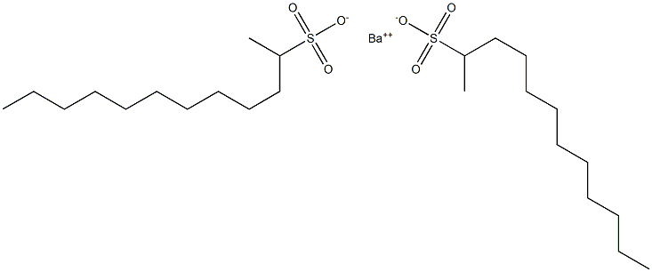 Bis(dodecane-2-sulfonic acid)barium salt Struktur