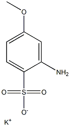 2-Amino-4-methoxybenzenesulfonic acid potassium salt Struktur