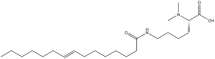 N6-(8-Pentadecenoyl)-N2,N2-dimethyllysine Struktur