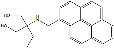 1-[1,1-Bis(hydroxymethyl)propylaminomethyl]pyrene Struktur