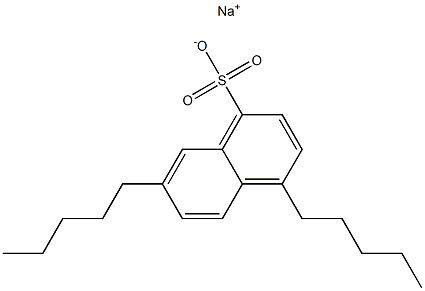 4,7-Dipentyl-1-naphthalenesulfonic acid sodium salt Struktur