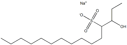 3-Hydroxypentadecane-4-sulfonic acid sodium salt Struktur