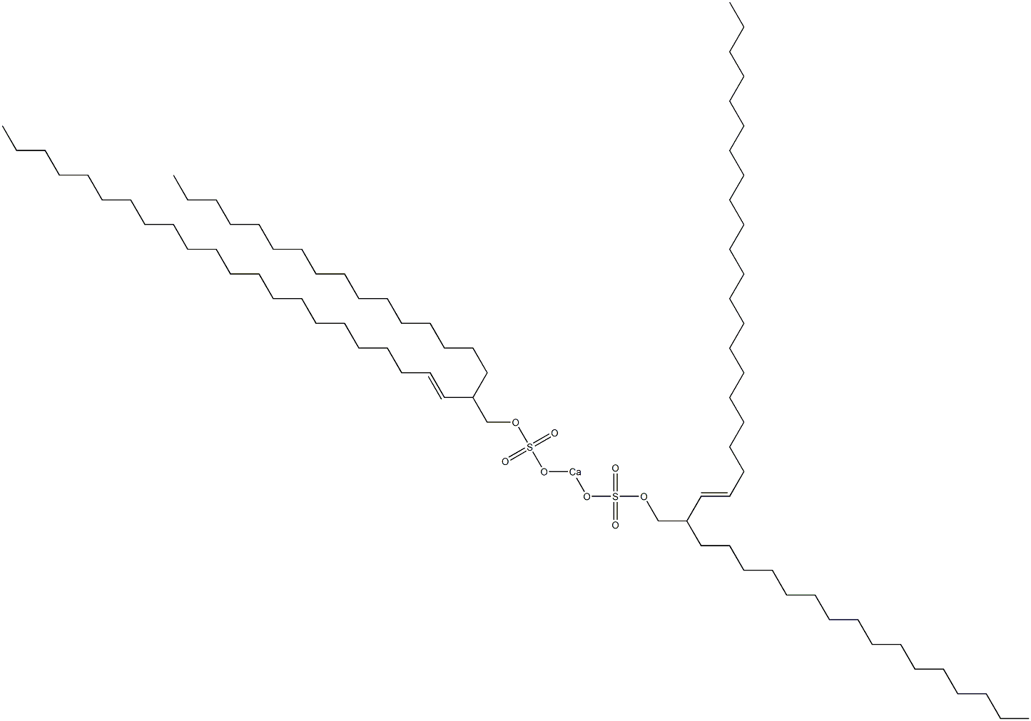 Bis(2-hexadecyl-3-tetracosenyloxysulfonyloxy)calcium Struktur