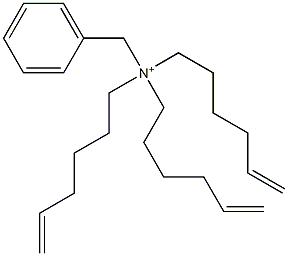 Tri(5-hexenyl)benzylaminium Struktur