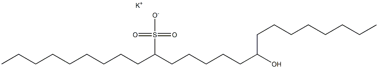 16-Hydroxytetracosane-10-sulfonic acid potassium salt Struktur