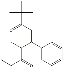 2,2,6-Trimethyl-5-phenyl-3,7-nonanedione Struktur