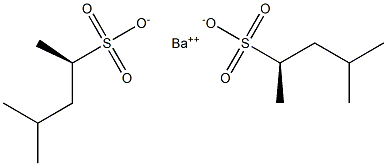 Bis[[R,(+)]-4-methyl-2-pentanesulfonic acid] barium salt Struktur