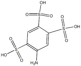 5-Amino-1,2,4-benzenetrisulfonic acid Struktur