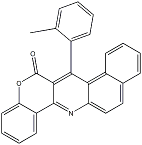 7-(2-Methylphenyl)-6H-benzo[f][1]benzopyrano[4,3-b]quinolin-6-one Struktur