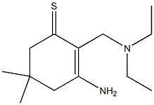 2-[(Diethylamino)methyl]-3-amino-5,5-dimethyl-2-cyclohexene-1-thione Struktur