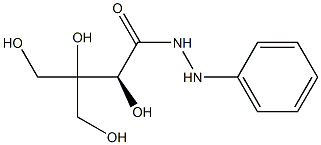 [S,(-)]-2,3,4-Trihydroxy-3-(hydroxymethyl)butyric acid N'-phenyl hydrazide Struktur