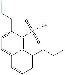 2,8-Dipropyl-1-naphthalenesulfonic acid Struktur