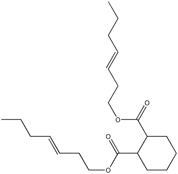 1,2-Cyclohexanedicarboxylic acid bis(3-heptenyl) ester Struktur