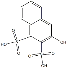 3-Hydroxy-1,2-naphthalenedisulfonic acid Struktur