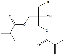 Bismethacrylic acid 2-hydroxy-2-(hydroxymethyl)propane-1,3-diyl ester Struktur