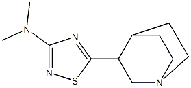 5-(1-Azabicyclo[2.2.2]octan-3-yl)-3-dimethylamino-1,2,4-thiadiazole Struktur