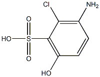 3-Amino-2-chloro-6-hydroxybenzenesulfonic acid Struktur